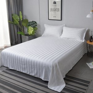 Hotel Bedsheets (Bed Linen) Satin Stripes