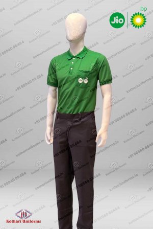 Jio BP - Jio BP Petrol Pump Filler Uniforms - TShirt & Pant