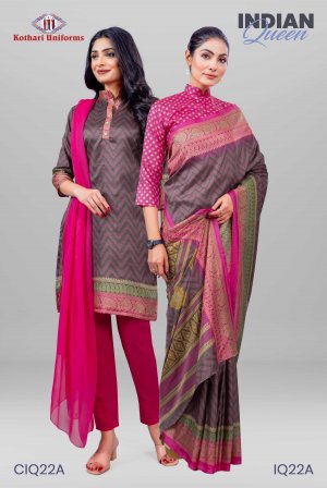 Indian Queen | Uniform Saree & Salwar Combo [IQ22A]