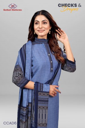 Checks & Drapes | Uniform Salwar Set [CCAD6]