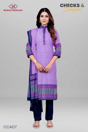 Checks & Drapes | Uniform Salwar Set [CCAD7]