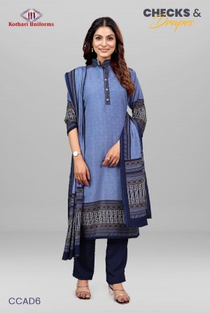 Checks & Drapes | Uniform Saree & Salwar Combo [CAD6]