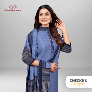 Checks & Drapes | Uniform Saree & Salwar Combo [CAD6]