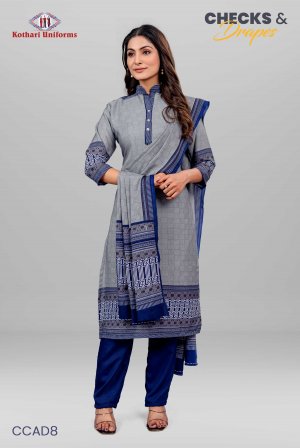 Checks & Drapes | Uniform Saree & Salwar Combo [CAD8]