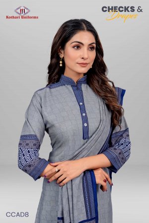Checks & Drapes | Uniform Saree & Salwar Combo [CAD8]