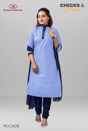 Checks & Drapes | Uniform Salwar Set [PCCAD6]