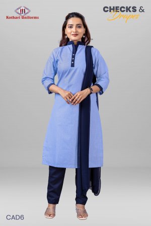 Checks & Drapes | Uniform Salwar Set [PCCAD6]