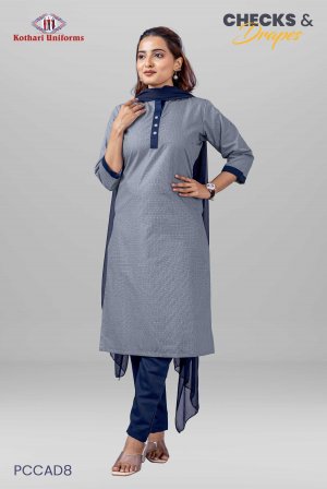 Checks & Drapes | Uniform Salwar Set [PCCAD8]
