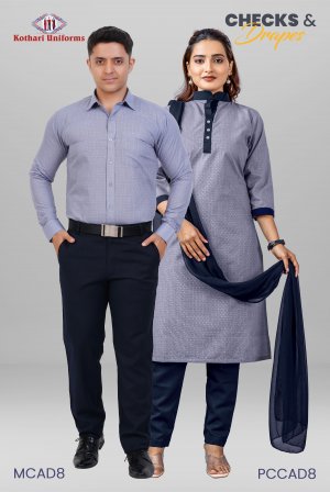 Checks & Drapes | Male Female Uniform Combo [MCAD8]