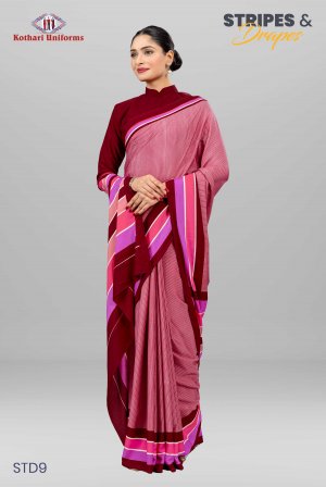 Stripes & Drapes | Uniform Saree [STD9]