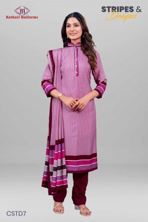 Stripes & Drapes | Uniform Salwar Set [CSTD7]