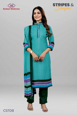 Stripes & Drapes | Uniform Salwar Set [CSTD8]