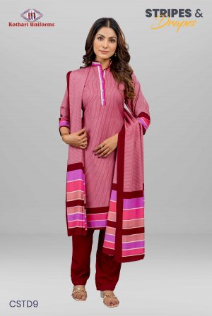Stripes & Drapes | Uniform Salwar Set [CSTD9]