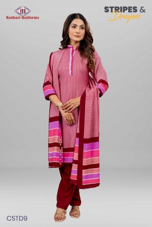 Stripes & Drapes | Uniform Salwar Set [CSTD9]