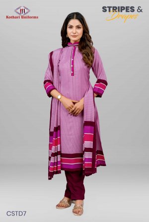 Stripes & Drapes | Uniform Saree & Salwar Combo [STD7]