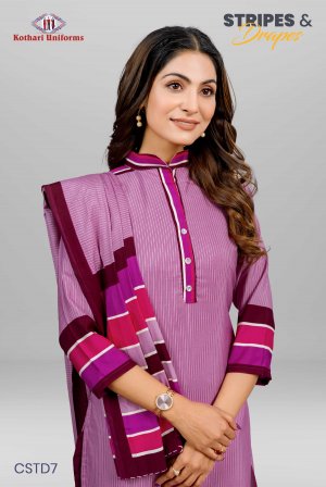 Stripes & Drapes | Uniform Saree & Salwar Combo [STD7]