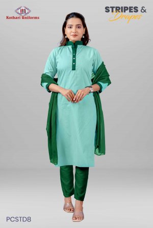Stripes & Drapes | Uniform Salwar Set [PCSTD8]