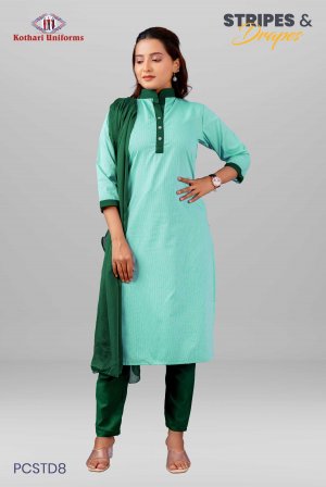 Stripes & Drapes | Uniform Salwar Set [PCSTD8]