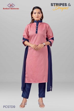 Stripes & Drapes | Uniform Salwar Set [PCSTD9]