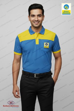 BPCL - Bharat Petroleum Petrol Pump Filler Uniforms - T-Shirt