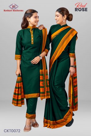 Red Rose | Uniform Saree & Salwar Combo [KT0072]