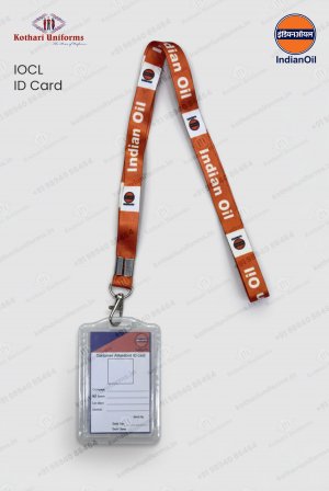 IOCL Indian Oil - ID Card Holder & Ribbon