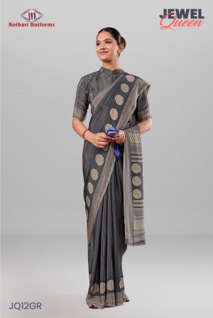 Jewel Queen | Uniform Saree [JQ12GR]