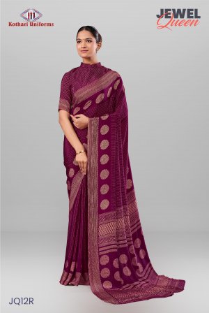 Jewel Queen | Uniform Saree [JQ12R]