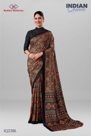 Indian Queen | Uniform Saree [IQ23BL]