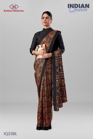 Indian Queen | Uniform Saree [IQ23BL]