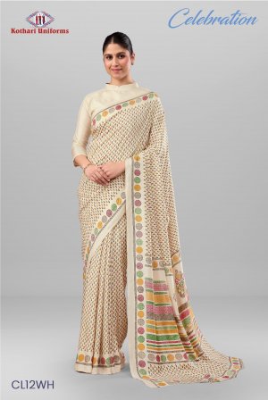 Celebration | Uniform Saree [CL12WH]