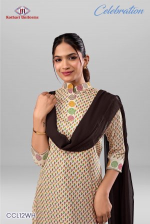 Celebration | Uniform Saree & Salwar Combo [CL12WH]