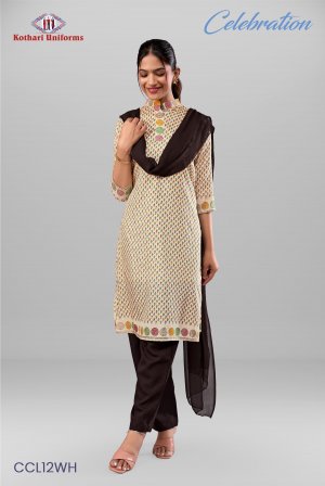 Celebration | Uniform Saree & Salwar Combo [CL12WH]