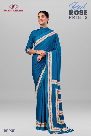 Red Rose Prints | Uniform Saree [RRP3B]