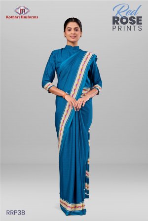 Red Rose Prints | Uniform Saree [RRP3B]
