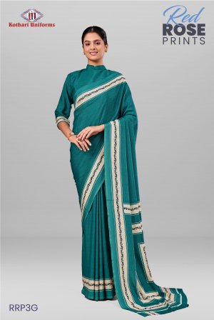 Red Rose Prints | Uniform Saree [RRP3G]