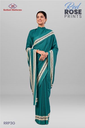 Red Rose Prints | Uniform Saree [RRP3G]