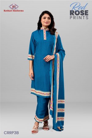 Red Rose Prints | Uniform Salwar Set [CRRP3B]