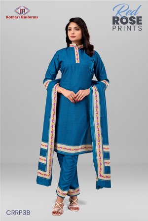 Red Rose Prints | Uniform Salwar Set [CRRP3B]