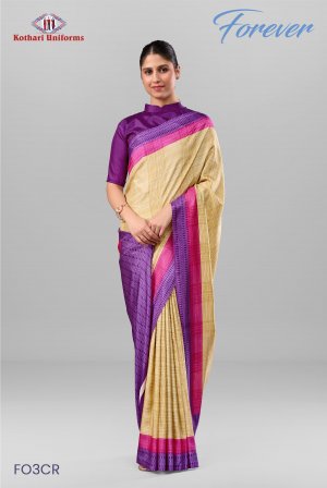 Forever | Uniform Saree [FO3CR]