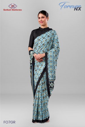 Forever NX | Uniform Saree [FO7GR]
