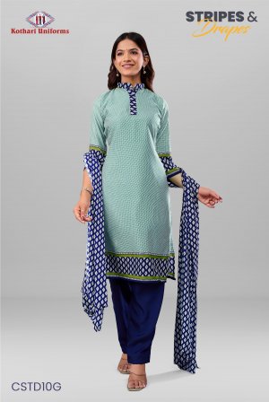 Stripes & Drapes | Uniform Salwar Set [CSTD10G]