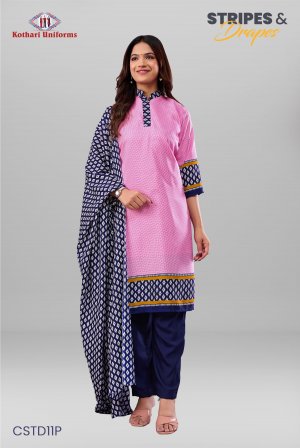 Stripes & Drapes | Uniform Salwar Set [CSTD11P]