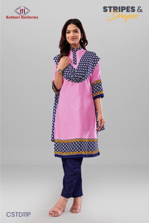 Stripes & Drapes | Uniform Salwar Set [CSTD11P]
