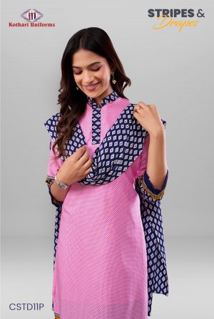 Stripes & Drapes | Uniform Salwar Set [CSTD11P]