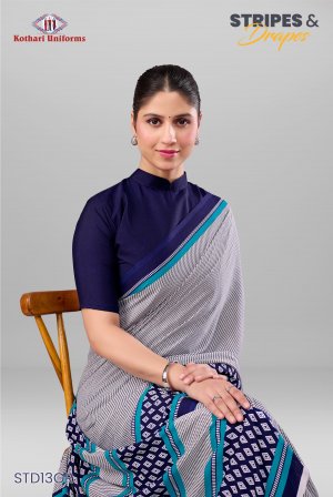 Stripes & Drapes | Uniform Saree & Salwar Combo [STD13GR]