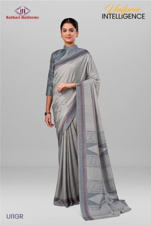 Uniform Intelligence | Uniform Saree [UI1GR]