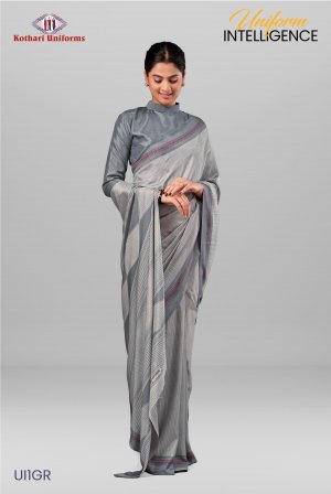 Uniform Intelligence | Uniform Saree [UI1GR]