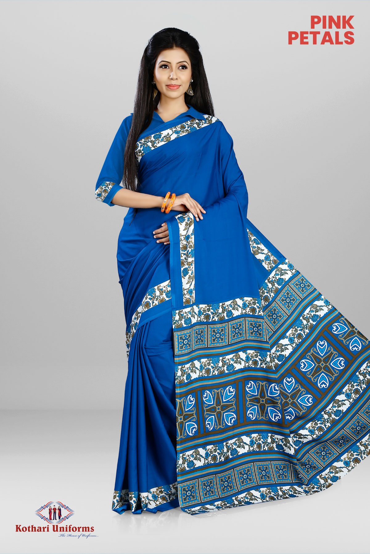 Yashoda Sarees | Uniform Sarees Wholesaler & Exporter in surat » lADIES  sTAFF uNIFORM sAREE bEST wHOLESALE sUPPLIER iN sURAT