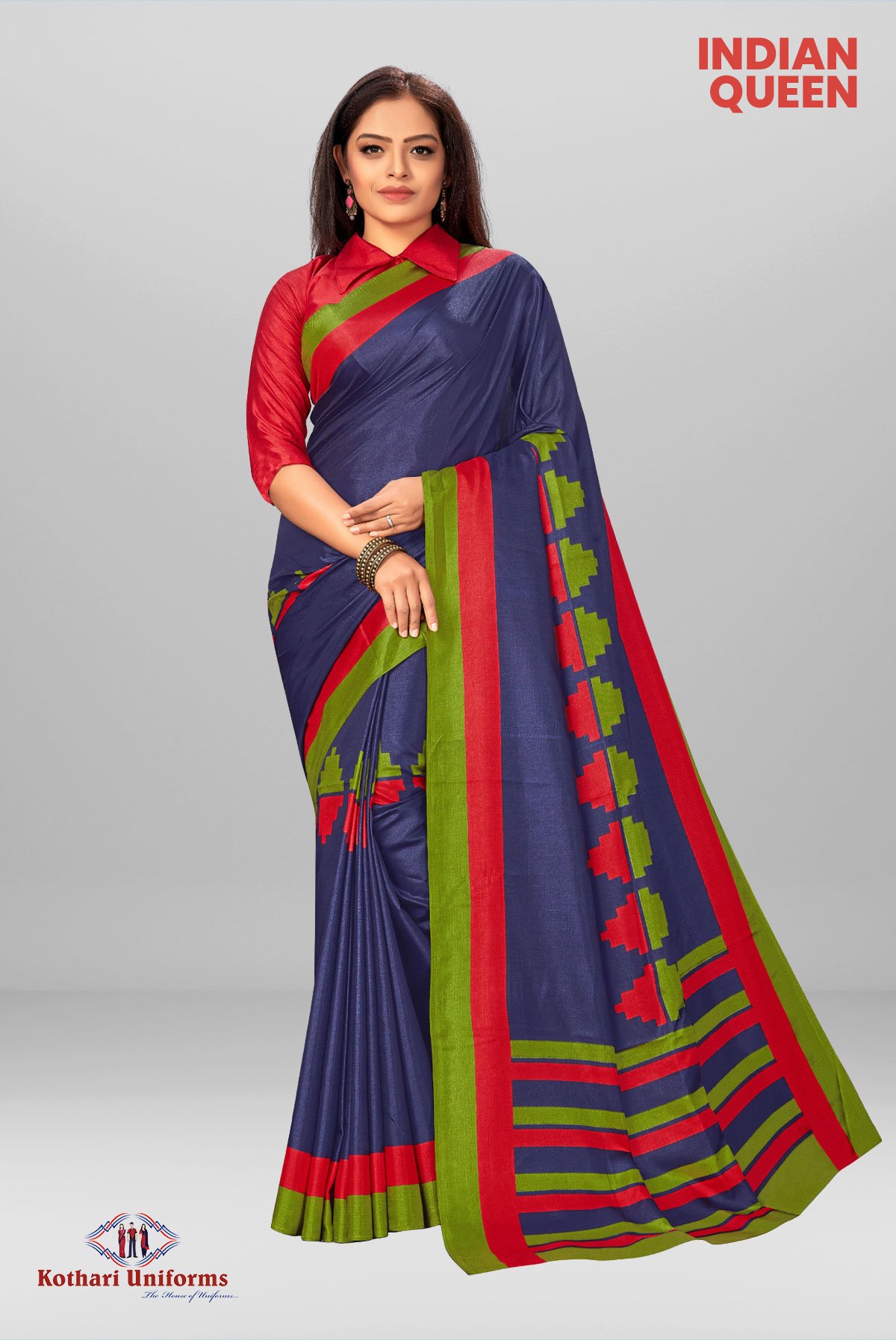 Uniform Sarees Manufacturer | Uniform Sarees below 500 | Churidar  collection & Staff Dress – Vimla Prints